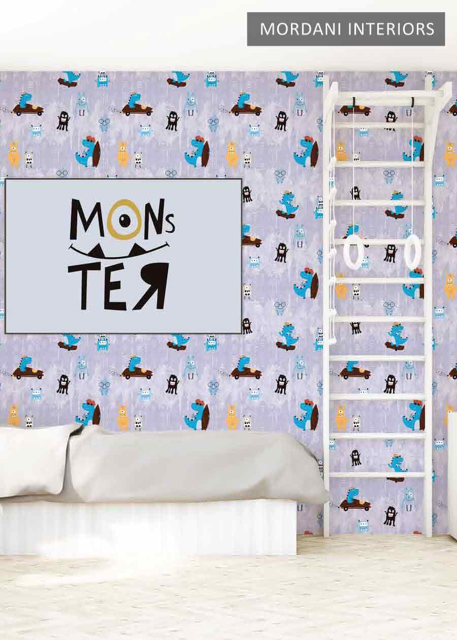 FUNKIN DINO LITTLE LOVE KIDS WALLPAPER DESIGN